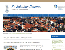 Tablet Screenshot of jakobuskirche-ilmenau.de